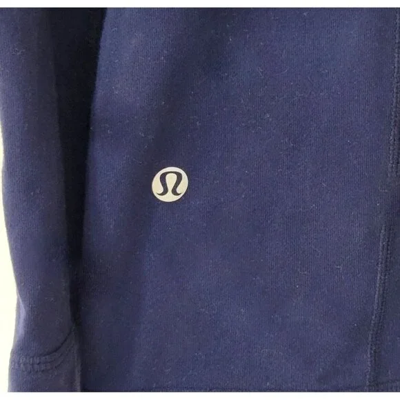 Lululemon Athletica Blue Zip Front Jacket Women's Size 6 - Picture 4 of 5